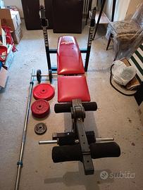 Panca Kettler e pesi