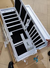 Specchio Portagioie con 6 Luci a LED, Alto 120 cm,