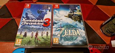 Nintendo switch con 2 giochi