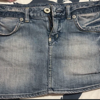 Minigonna Guess Jeans vintage in denim blu chiaro