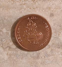 Gettone Kiddie Rides Dedem LGI Tecnotron anni '70