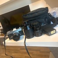 Kit Canon FTb + 3 obiettivi + flash + borsa