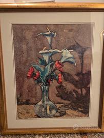 dipinto su tela vaso