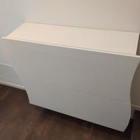 Scarpiera bianca laccata lucida