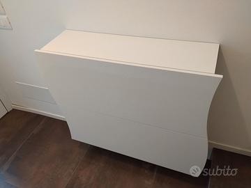 Scarpiera bianca laccata lucida