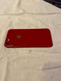 iphone 8 rosso + cover marcelo burlon