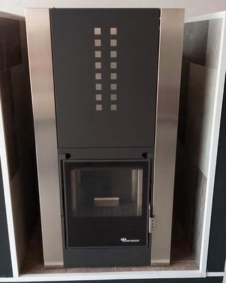 Stufa a pellet termo ventilata ad aria da 16 kW