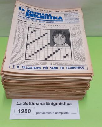 LA SETTIMANA ENIGMISTICA, anno 1980, parzialmente