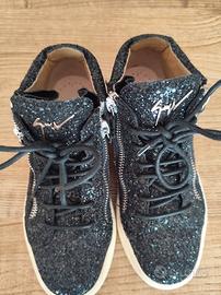 Sneakers Giuseppe Zanotti nero glitterato