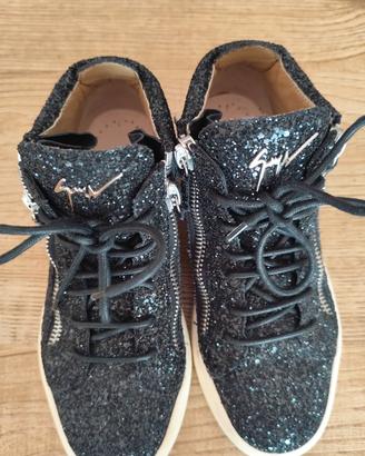 Sneakers Giuseppe Zanotti nero glitterato