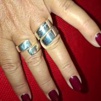 Coppia di anelli argento 925 punzone PIANEGONDA 