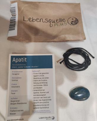 kit per collanina con pietra di apatite 