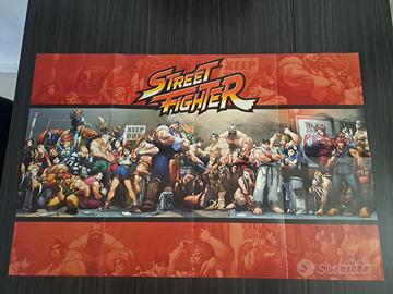 poster street fighter con rivista DeAgostini manga