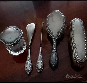 5 oggetti da collezione ,antichi in argento