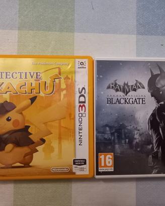 lotto 2 giochi nintendo 3ds Pikachu e Batman 