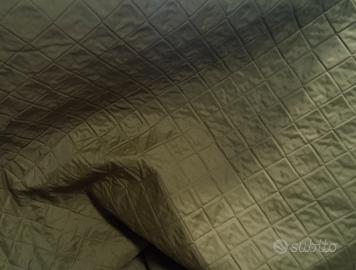 Tessuto trapuntato verde militare 5,00