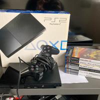 Console PlayStation 2 slim boxata + 6 giochi