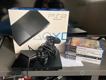 Console PlayStation 2 slim boxata + 6 giochi