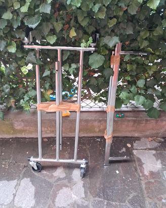 carrello portabiti in alluminio 
