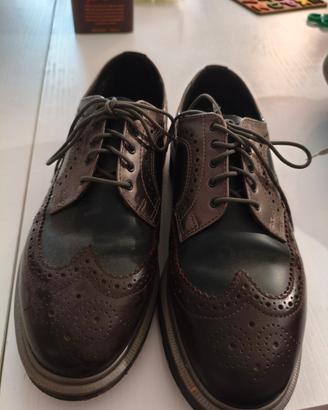 Martens 3989 Brogue - Pelle Bordeaux/Nero - Taglia