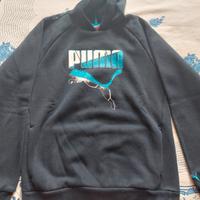 Felpa nera Puma 12/14 anni