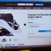 Protezione fanale Wunderlich Bmw R 1300 GS Nuova