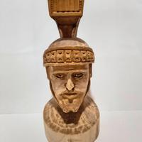 Testa di Paladino, scultura tridimensionale in le