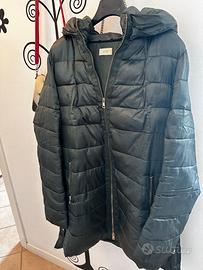 Piumino lungo verde militare da donna  Oltre