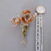 Spilla Fiore Firmata Coro. Vintage.