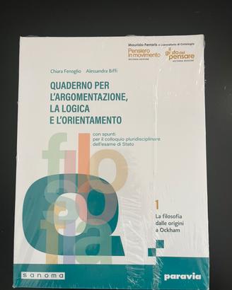 Libro Filosofia quaderno per largomentazione …