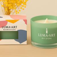 Candela Profumata LUMA·ART – Limone & Salvia