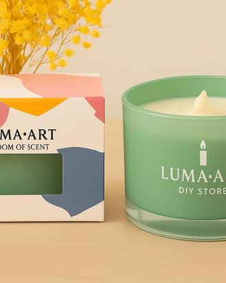 Candela Profumata LUMA·ART – Limone & Salvia