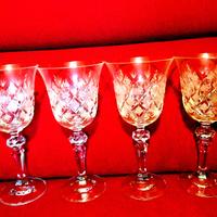 Lotto 20 bicchieri vintage puro cristallo