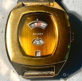 Orologio Saltarello Brunex Vintage punzone oro