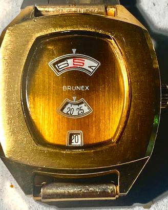 Orologio Saltarello Brunex Vintage punzone oro