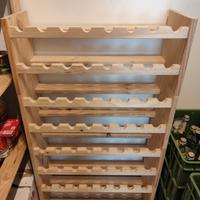 Porta bottiglie in legno 