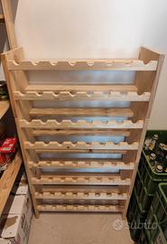 Porta bottiglie in legno 