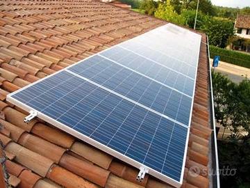 kit fissaggio per 6 pannelli fotovoltaici