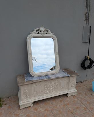 Specchiera Barocca Shabby Chic  