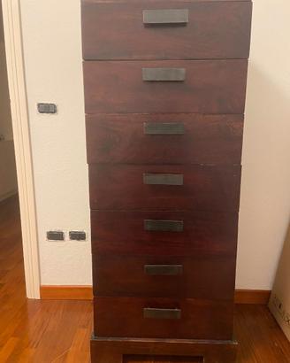 SETTIMINO E COMODINI IN LEGNO