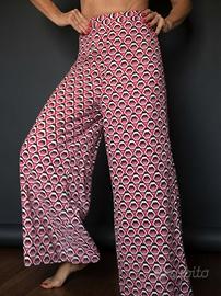 Pantaloni a palazzo geometrici Stradivarius-tg xs