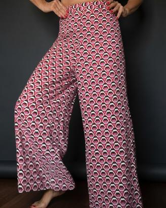 Pantaloni a palazzo geometrici Stradivarius-tg xs