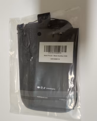 ALPAKA Stash Pouch Black Axoflux 210D – Nuova