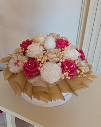 fiori di cera, idea per regalare