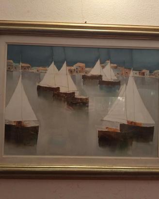 Lido Bettarini olio su tela paesaggio 50x70