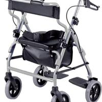 2 in 1 Deambulatore e Sedia a rotelle