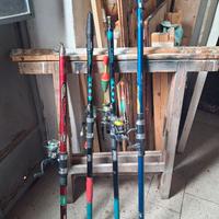 Canne da pesca e palamito