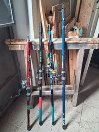 Canne da pesca e palamito