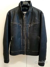 Giacca Pelle Stile Biker 