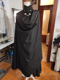 Tabarro Mantello Nero Veneziano Creato a Mano